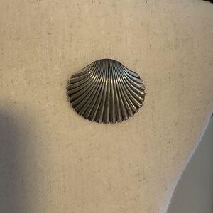 Silver Shell Brooch